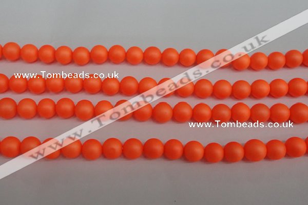 CSB1311 15.5 inches 6mm matte round shell pearl beads wholesale