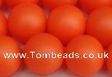 CSB1314 15.5 inches 12mm matte round shell pearl beads wholesale