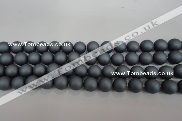 CSB1327 15.5 inches 8mm matte round shell pearl beads wholesale