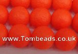 CSB1340 15.5 inches 4mm matte round shell pearl beads wholesale