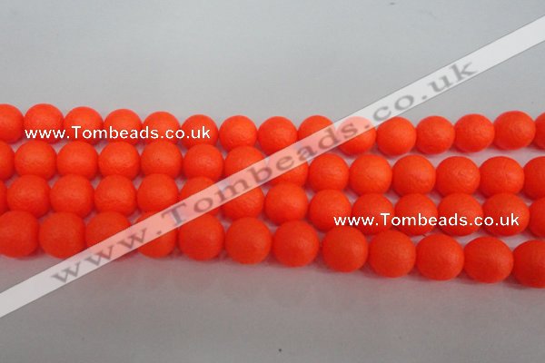 CSB1341 15.5 inches 6mm matte round shell pearl beads wholesale