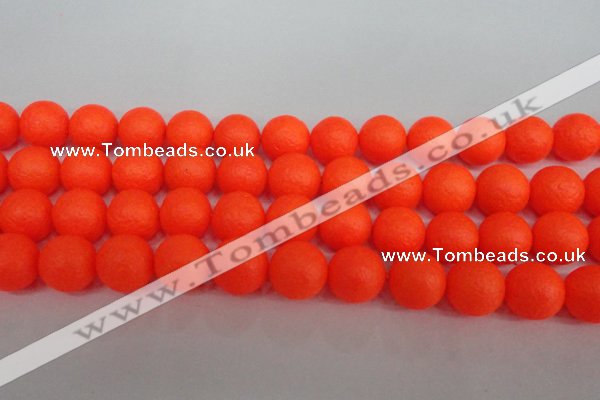 CSB1342 15.5 inches 8mm matte round shell pearl beads wholesale