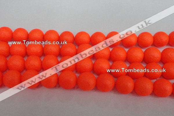 CSB1344 15.5 inches 12mm matte round shell pearl beads wholesale