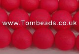 CSB1345 15.5 inches 4mm matte round shell pearl beads wholesale