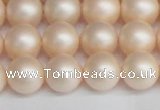 CSB1364 15.5 inches 12mm matte round shell pearl beads wholesale