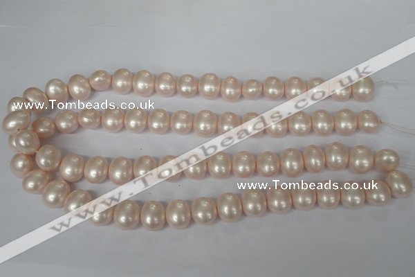 CSB137 15.5 inches 12*15mm – 13*16mm oval shell pearl beads