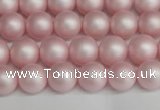 CSB1372 15.5 inches 8mm matte round shell pearl beads wholesale