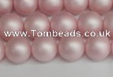 CSB1374 15.5 inches 12mm matte round shell pearl beads wholesale