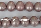 CSB138 15.5 inches 12*15mm – 13*16mm oval shell pearl beads