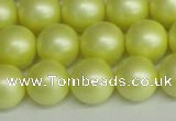 CSB1389 15.5 inches 12mm matte round shell pearl beads wholesale