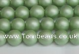 CSB1391 15.5 inches 6mm matte round shell pearl beads wholesale