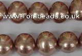 CSB141 15.5 inches 12*15mm – 13*16mm oval shell pearl beads