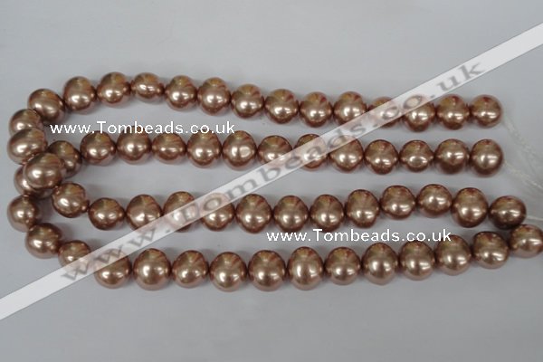 CSB141 15.5 inches 12*15mm – 13*16mm oval shell pearl beads