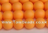 CSB1422 15.5 inches 8mm matte round shell pearl beads wholesale