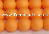 CSB1424 15.5 inches 12mm matte round shell pearl beads wholesale