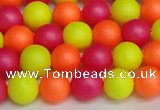 CSB1427 15.5 inches 8mm matte round shell pearl beads wholesale