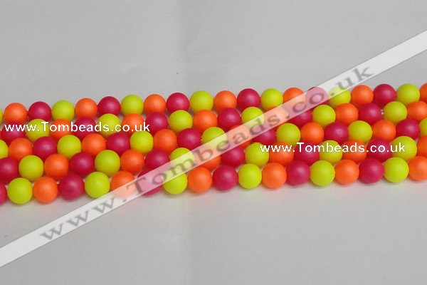 CSB1429 15.5 inches 12mm matte round shell pearl beads wholesale