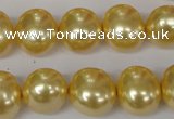 CSB143 15.5 inches 12*15mm – 13*16mm oval shell pearl beads