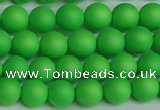 CSB1431 15.5 inches 6mm matte round shell pearl beads wholesale