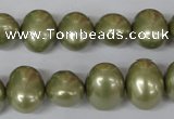 CSB144 15.5 inches 12*15mm – 13*16mm oval shell pearl beads