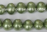 CSB145 15.5 inches 12*15mm – 13*16mm oval shell pearl beads