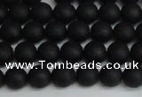 CSB1456 15.5 inches 6mm matte round shell pearl beads wholesale