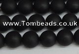 CSB1457 15.5 inches 8mm matte round shell pearl beads wholesale