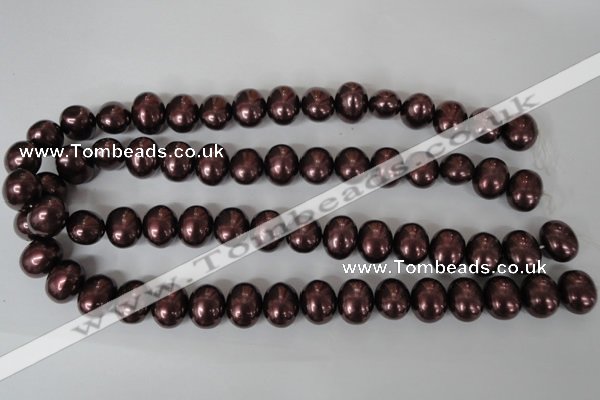 CSB149 15.5 inches 12*15mm – 13*16mm oval shell pearl beads