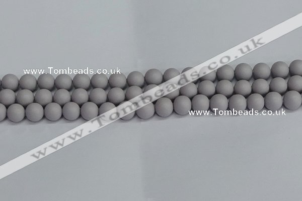 CSB1681 15.5 inches 6mm round matte shell pearl beads wholesale