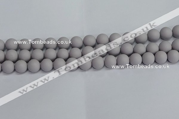 CSB1683 15.5 inches 10mm round matte shell pearl beads wholesale