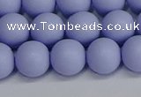 CSB1703 15.5 inches 10mm round matte shell pearl beads wholesale