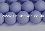 CSB1704 15.5 inches 12mm round matte shell pearl beads wholesale