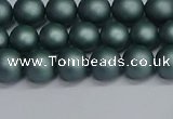 CSB1721 15.5 inches 6mm round matte shell pearl beads wholesale