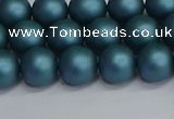 CSB1732 15.5 inches 8mm round matte shell pearl beads wholesale