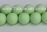 CSB1743 15.5 inches 10mm round matte shell pearl beads wholesale