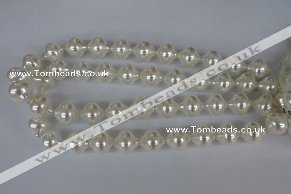 CSB175 15.5 inches 16*17mm lantern shape shell pearl beads