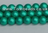 CSB1750 15.5 inches 4mm round matte shell pearl beads wholesale