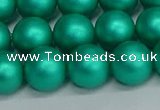 CSB1754 15.5 inches 12mm round matte shell pearl beads wholesale