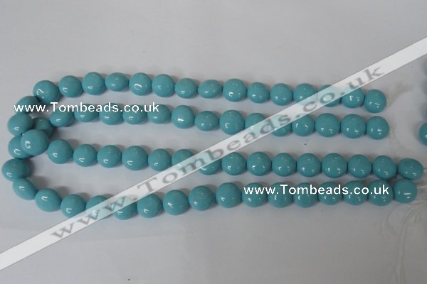 CSB183 15.5 inches 12mm flat round shell pearl beads wholesale