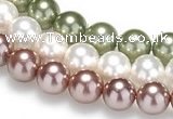 CSB21 16 inches 16mm round shell pearl beads Wholesale