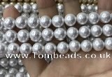 CSB2112 15.5 inches 12mm ball shell pearl beads wholesale