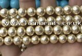 CSB2119 15.5 inches 14mm ball shell pearl beads wholesale