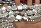 CSB2160 15.5 inches 16*16mm - 18*20mm baroque shell pearl beads