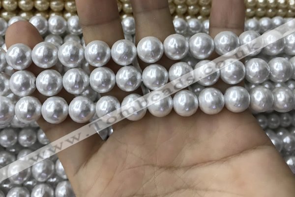 CSB2184 15.5 inches 6mm ball shell pearl beads wholesale