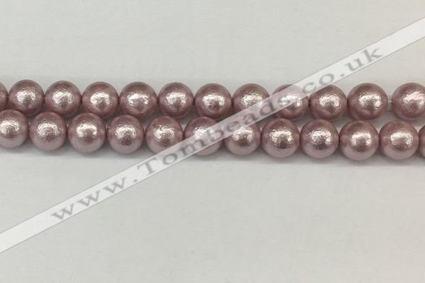 CSB2244 15.5 inches 12mm round wrinkled shell pearl beads wholesale