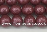 CSB2261 15.5 inches 6mm round wrinkled shell pearl beads wholesale