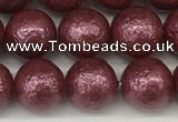 CSB2262 15.5 inches 8mm round wrinkled shell pearl beads wholesale