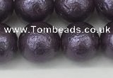 CSB2274 15.5 inches 12mm round wrinkled shell pearl beads wholesale