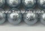 CSB2284 15.5 inches 12mm round wrinkled shell pearl beads wholesale