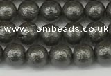 CSB2320 15.5 inches 4mm round wrinkled shell pearl beads wholesale